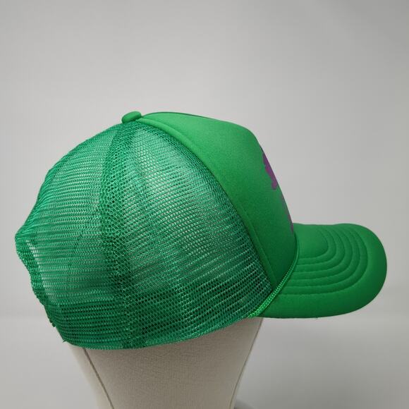 Ceiba Snapback Trucker Hat Green One Size Adjustable Mesh Back Rope Polyester - Picture 5 of 9